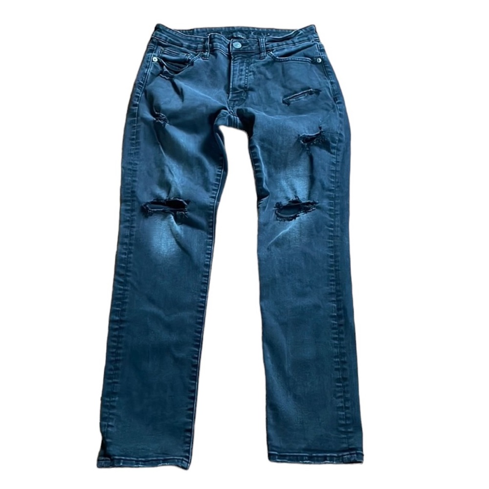 American Eagle Next Level Flex Black Ripped Jeans. Size 30 x 30.